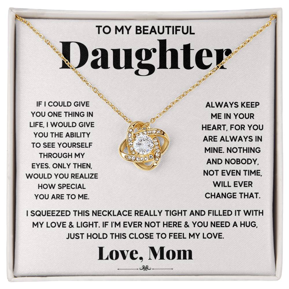 Mom's "Love Touch" Necklace Gift to Daughter - Sentimental Gifting
