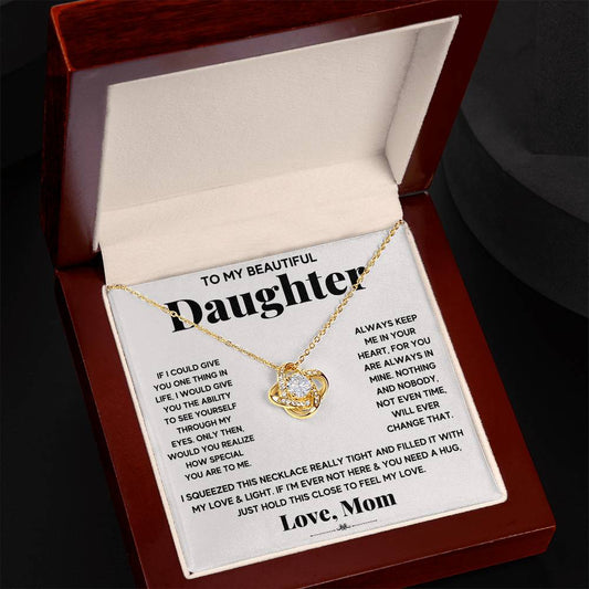 Mom's "Love Touch" Necklace Gift to Daughter - Sentimental Gifting