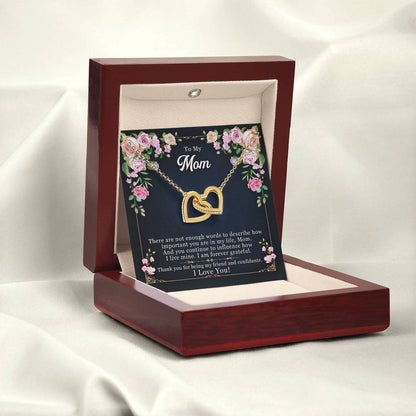 Mother - Daughter Best Friends Hearts Necklace Gift to Mom - Sentimental Gifting