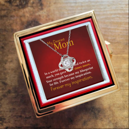 Mother's Day Single Mom Necklace Gift from Daughter in Luxury Box - Sentimental Gifting