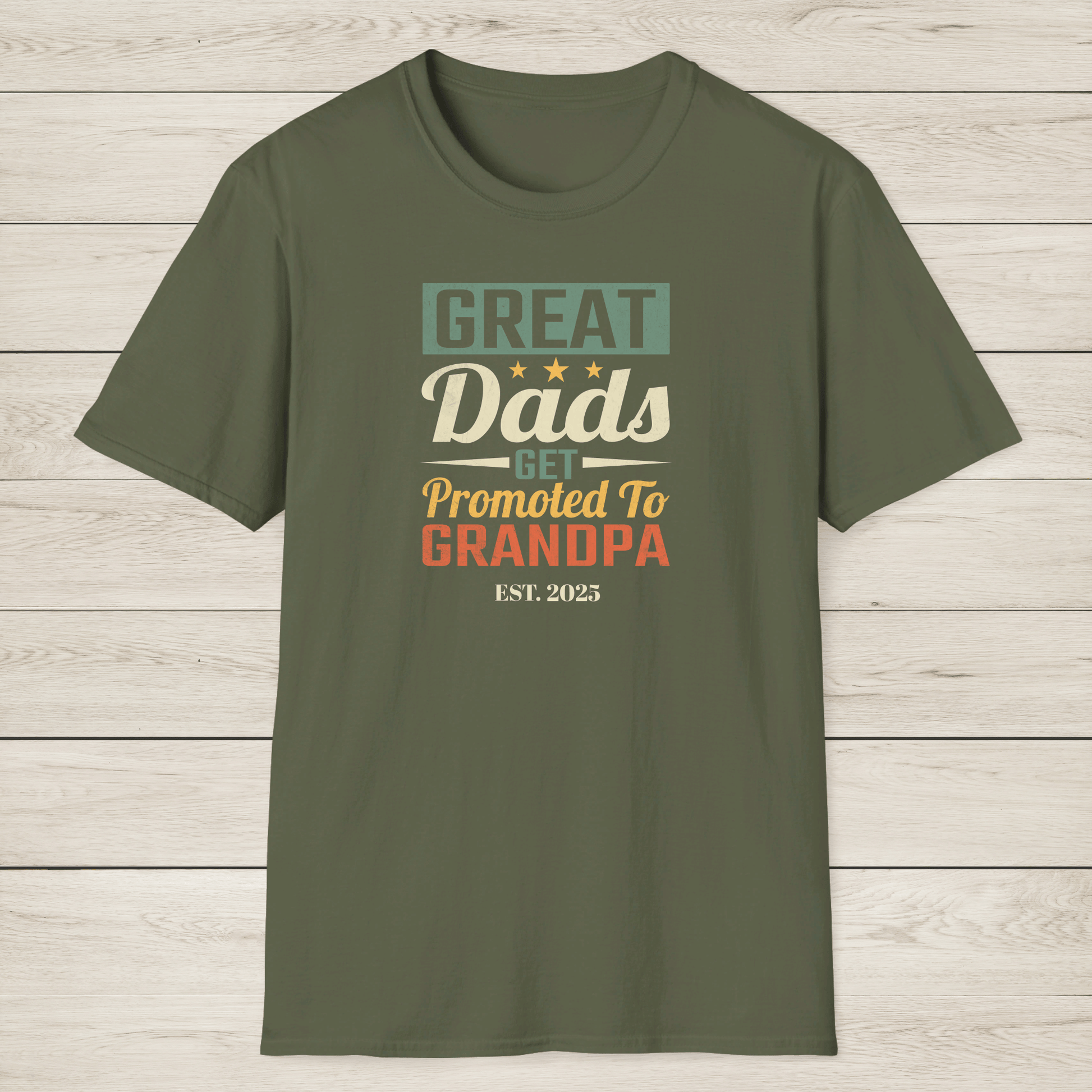 New Grandpa Shirt - Great Dads Become Grandpas - Sentimental Gifting