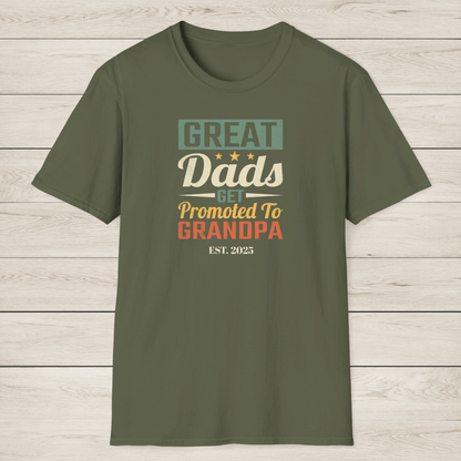 New Grandpa Shirt - Great Dads Become Grandpas - Sentimental Gifting