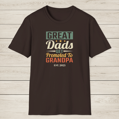 New Grandpa Shirt - Great Dads Become Grandpas - Sentimental Gifting