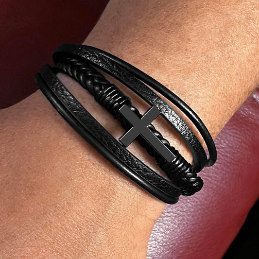 Cross Bracelet from Parent to Son for New Beginning