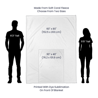 Personalized Fleece Blanket for Couples with Names & Photo - Sentimental Gifting
