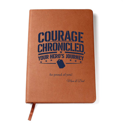 Personalized Journal Gift from Proud Parent to Military Child - Sentimental Gifting