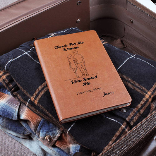 Personalized Vegan Leather Journal from Child to Mom - Sentimental Gifting