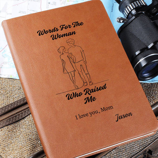 Personalized Vegan Leather Journal from Child to Mom - Sentimental Gifting