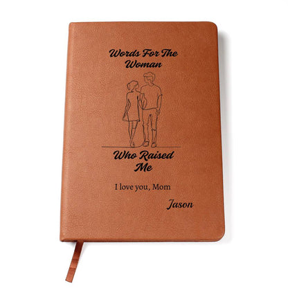 Personalized Vegan Leather Journal from Child to Mom - Sentimental Gifting