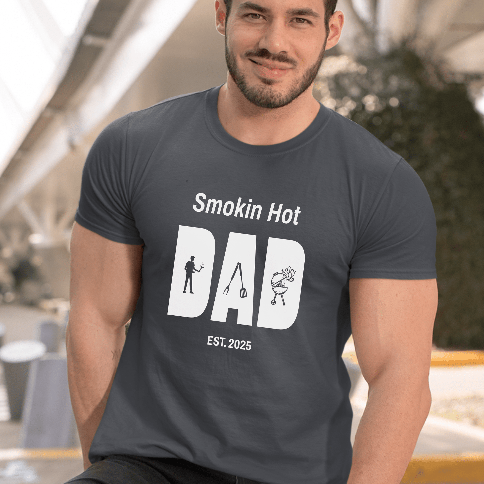 Smokin Hot Dad Shirt Gift for Husband, Dad or Stepdad - Sentimental Gifting
