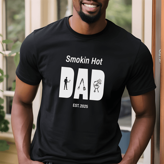 Smokin Hot Dad Shirt Gift for Husband, Dad or Stepdad - Sentimental Gifting