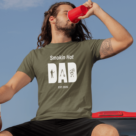 Smokin Hot Dad Shirt Gift for Husband, Dad or Stepdad - Sentimental Gifting