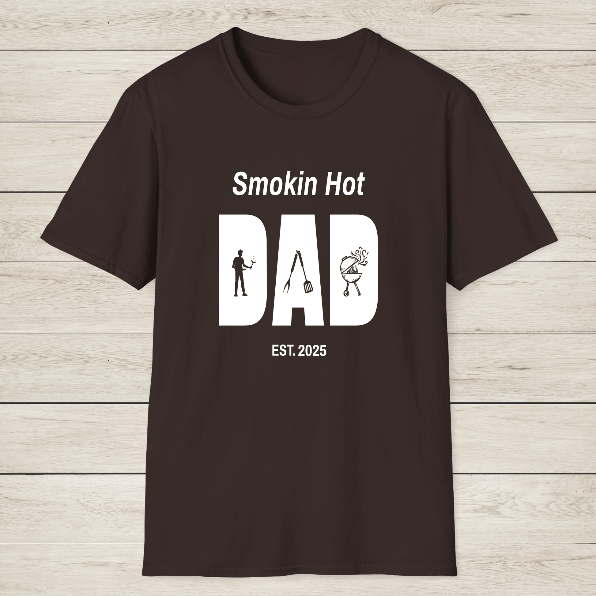 Smokin Hot Dad Shirt Gift for Husband, Dad or Stepdad - Sentimental Gifting