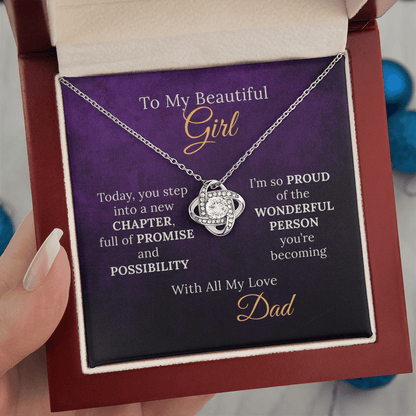 Sweet 16 Necklace From Proud Dad to Daughter on her New Chapter - Sentimental Gifting