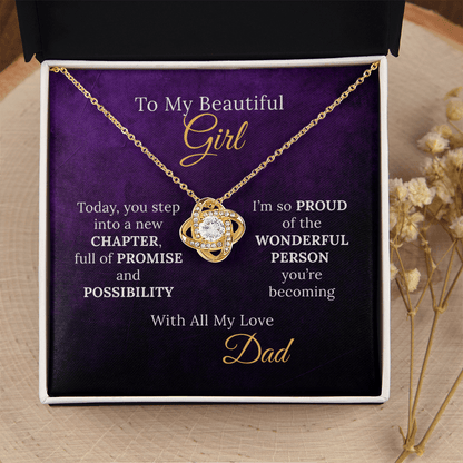 Sweet 16 Necklace From Proud Dad to Daughter on her New Chapter - Sentimental Gifting